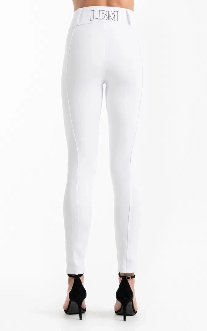 Legging LaBellaMafia Chicago - feminino - branco e preto