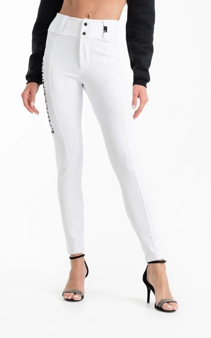 Legging LaBellaMafia Chicago - feminino - branco e preto
