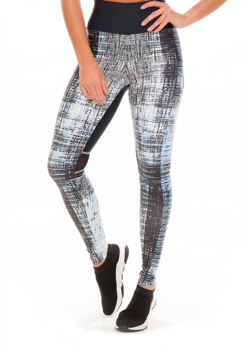Legging Rola Moca Sublime III - feminino - preto e azul