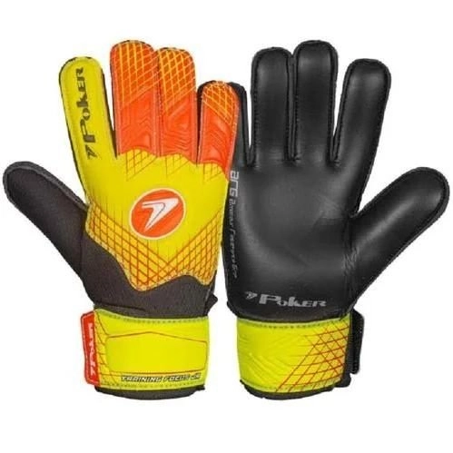 Luva goleiro Poker Training Focus Junior infantil - unissex - amarelo e laranja