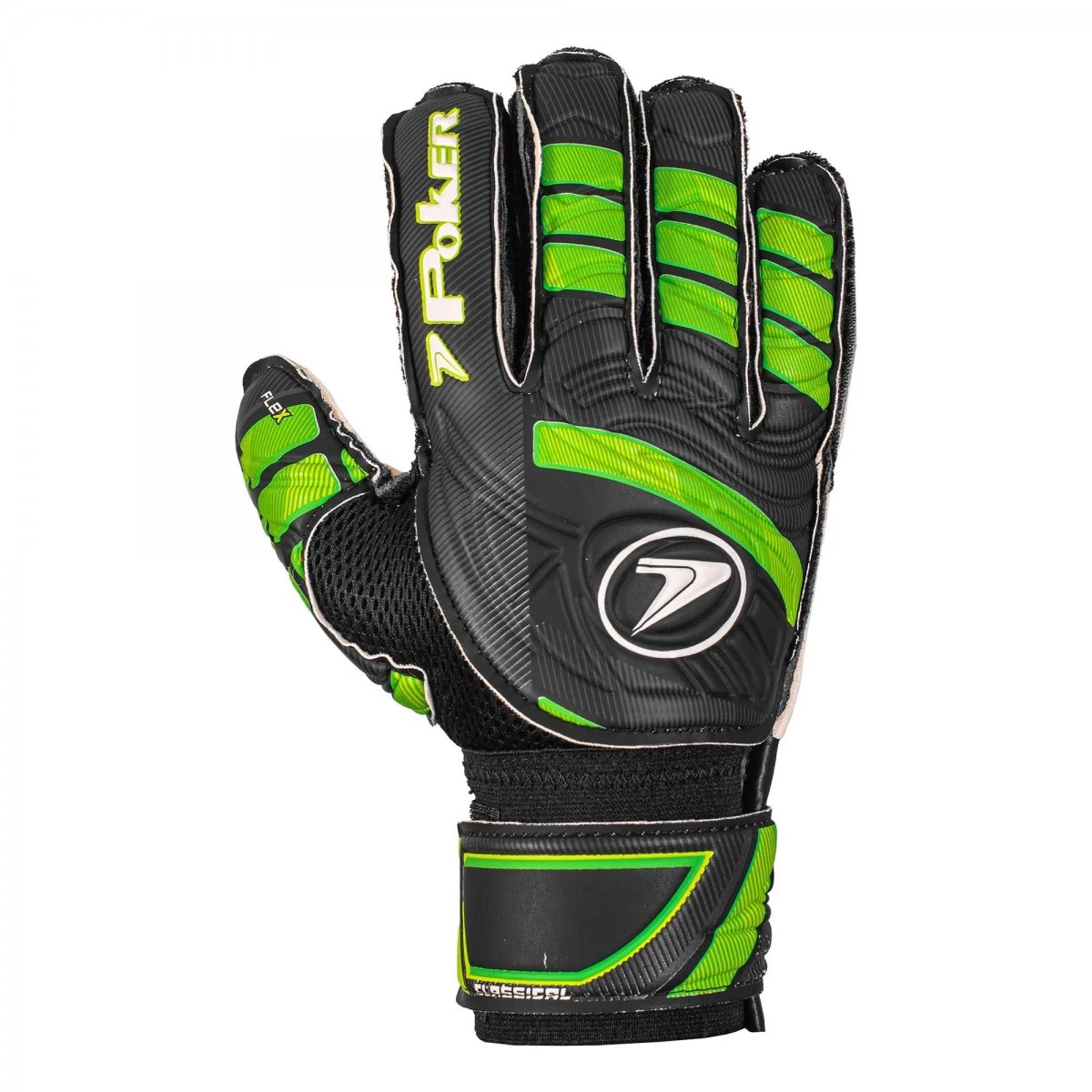 Luva Poker Profissional Classical - unissex - preto e verde