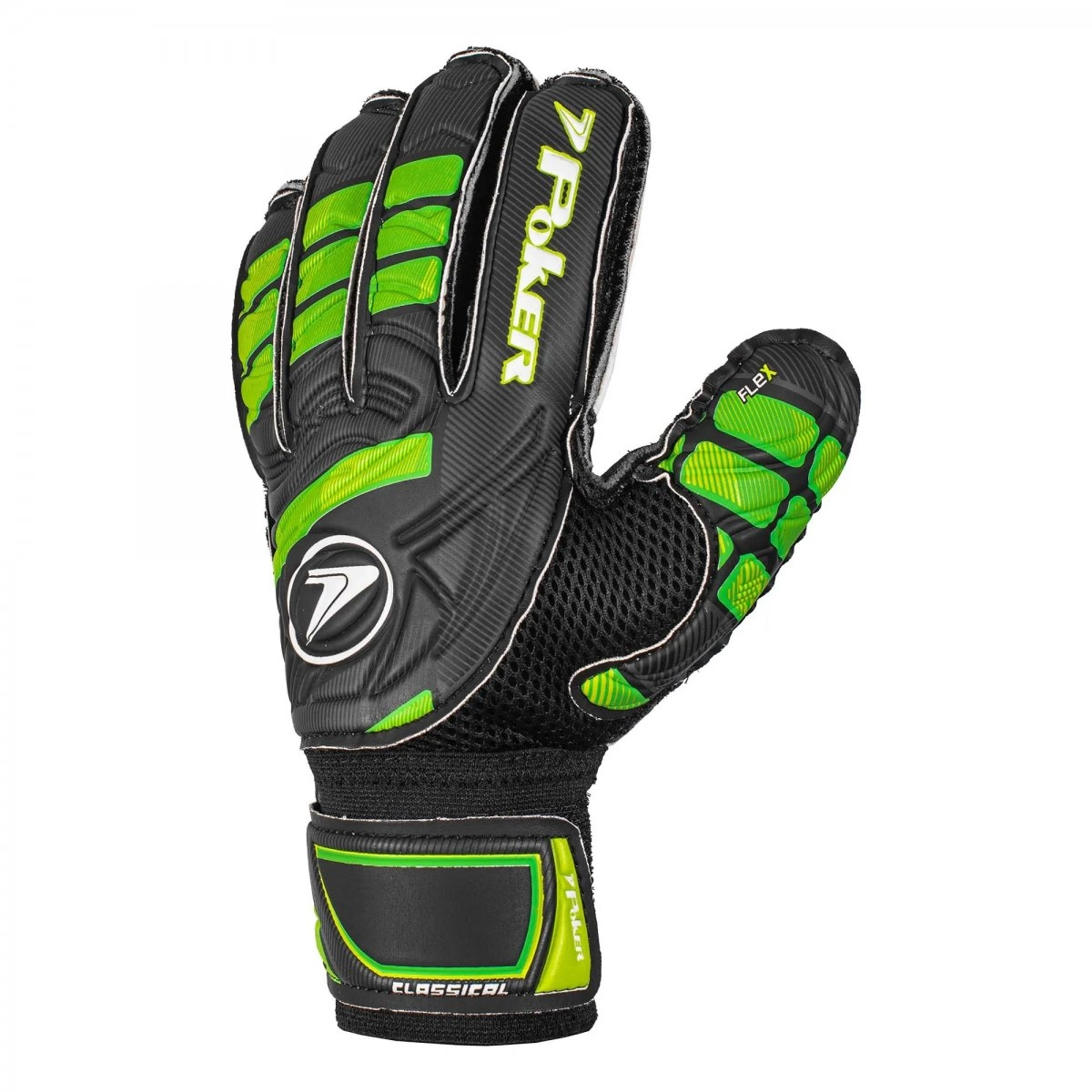 Luva Poker Profissional Classical - unissex - preto e verde