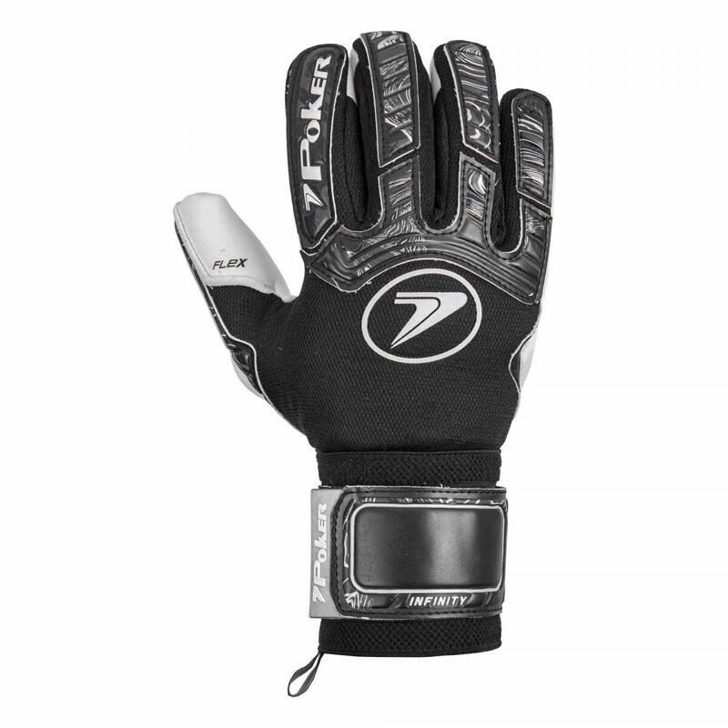 Luva Poker Profissional Infinity - unissex - preto e branco