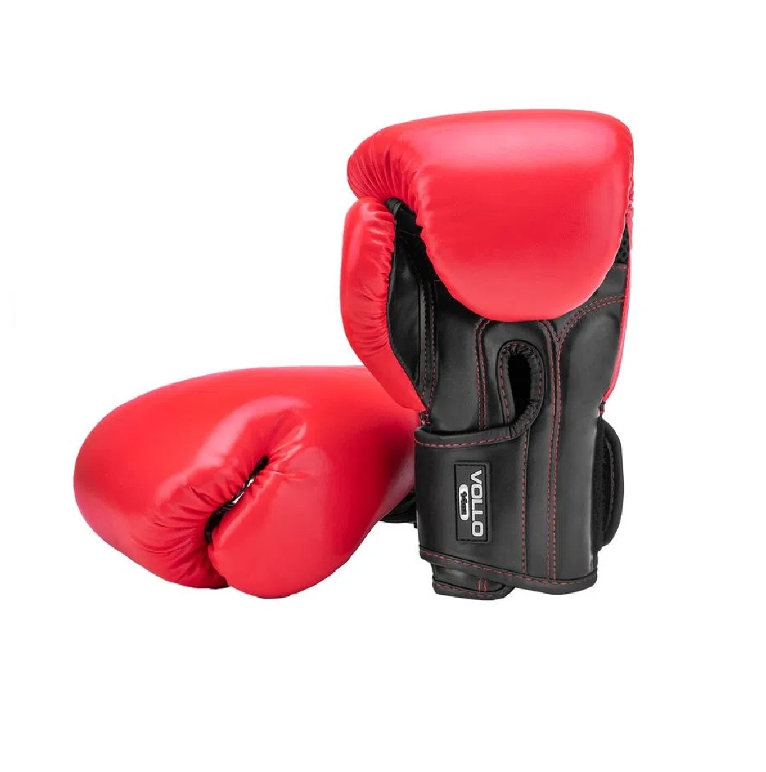 Luva Vollo Training - unissex - vermelho e preto