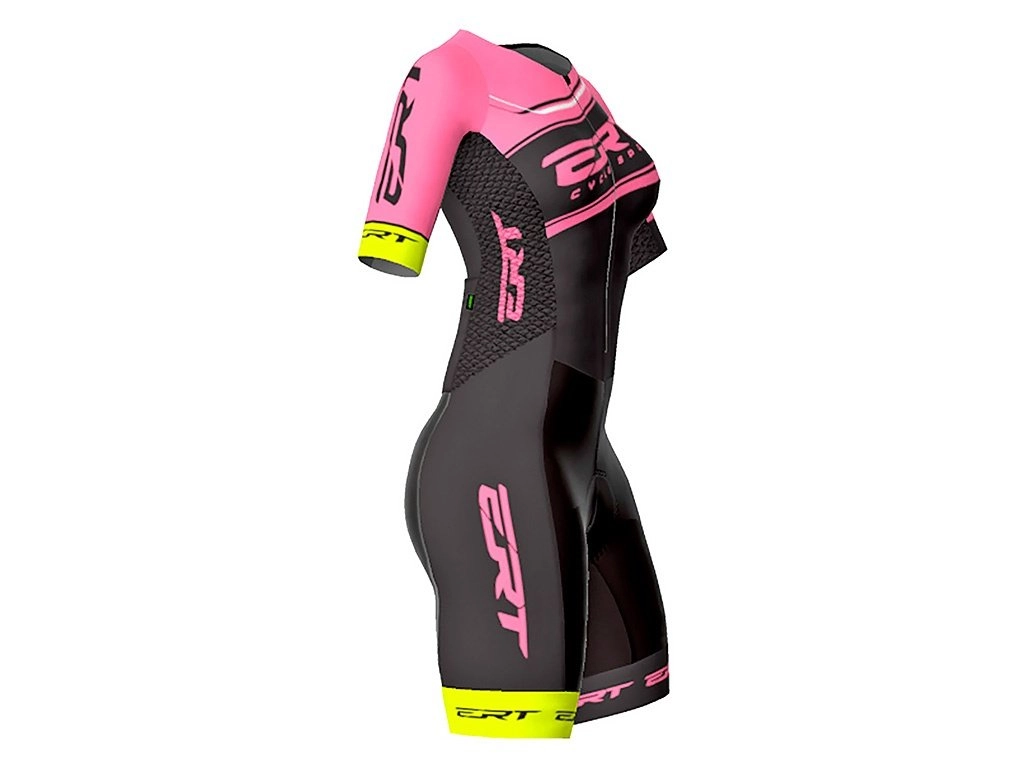 Macaquinho Ert New Elite Gel Team - feminino - rosa e preto
