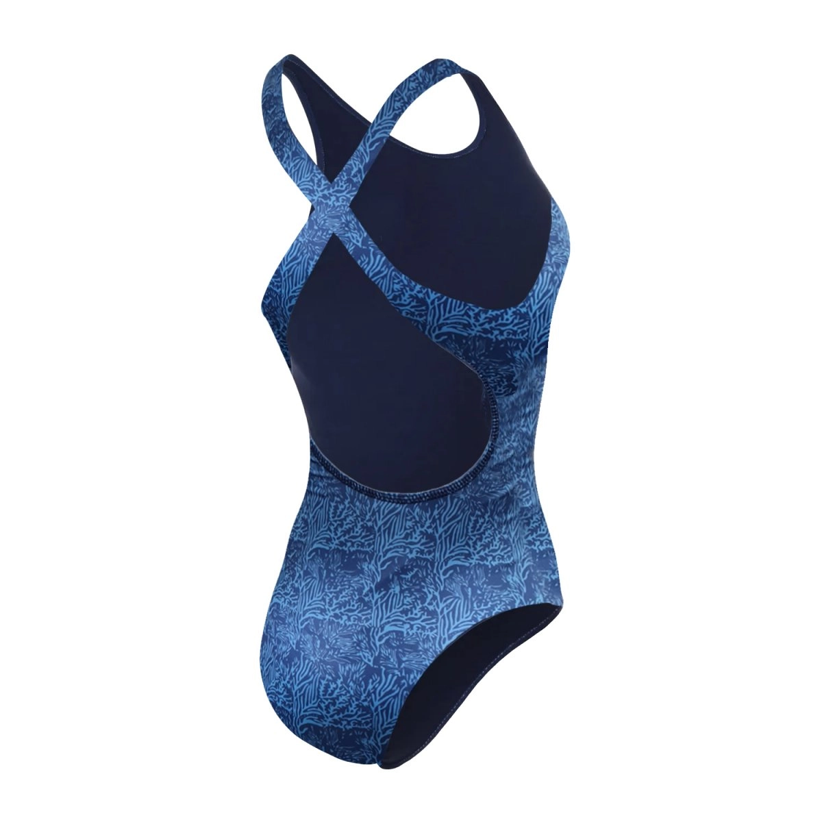 Maio Speedo Cross Dep Map - feminino - azul marinho