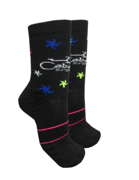Meia Cabani Sports Cano Curto - feminino - preto