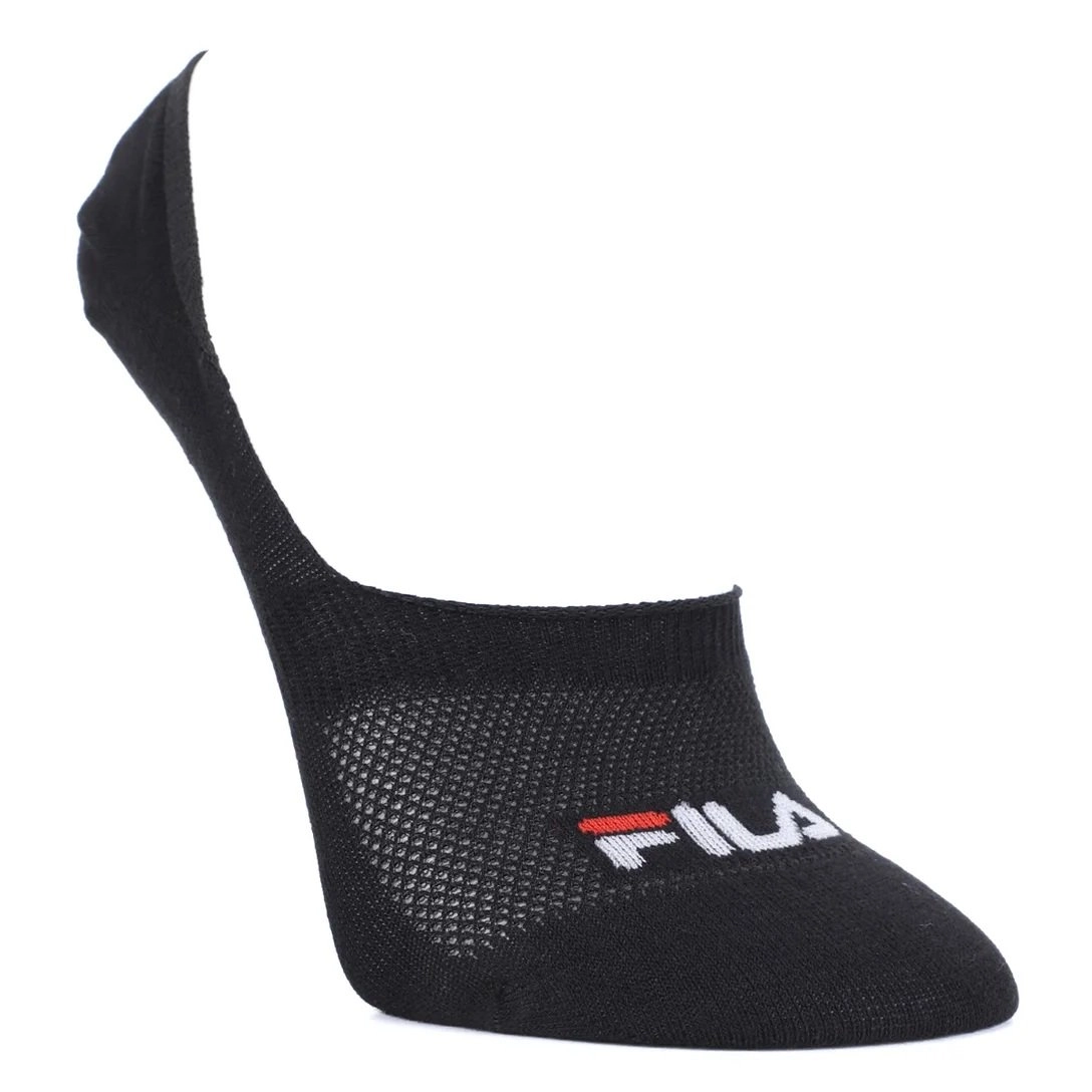 Meia Fila Invisible 3 pares - unissex - preto