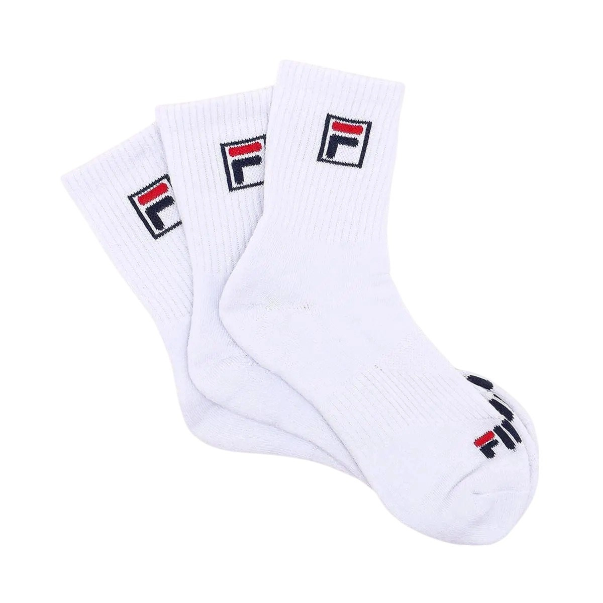 Meia Fila Tripack - unissex - branco
