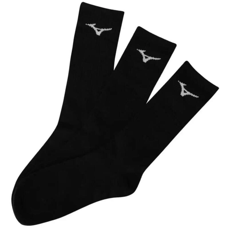 Meia Kit 3 Cano Alto Atoalhada - masculino - preto