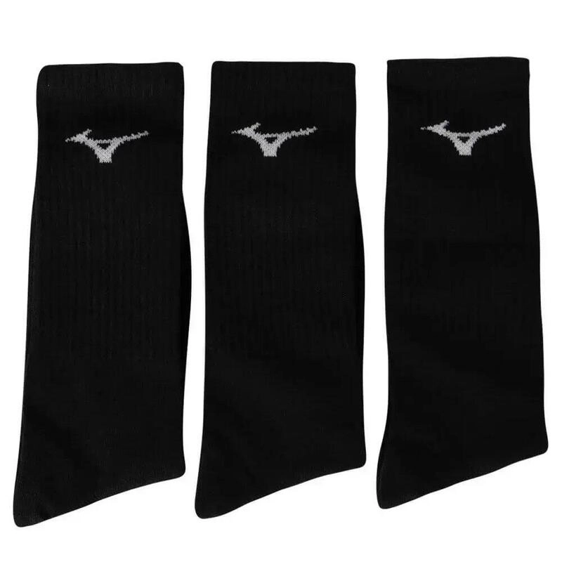 Meia Kit 3 Cano Alto Atoalhada - masculino - preto