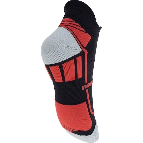 Meia New Balance Performance Elite 35 ao 38 - unissex - preto e vermelho
