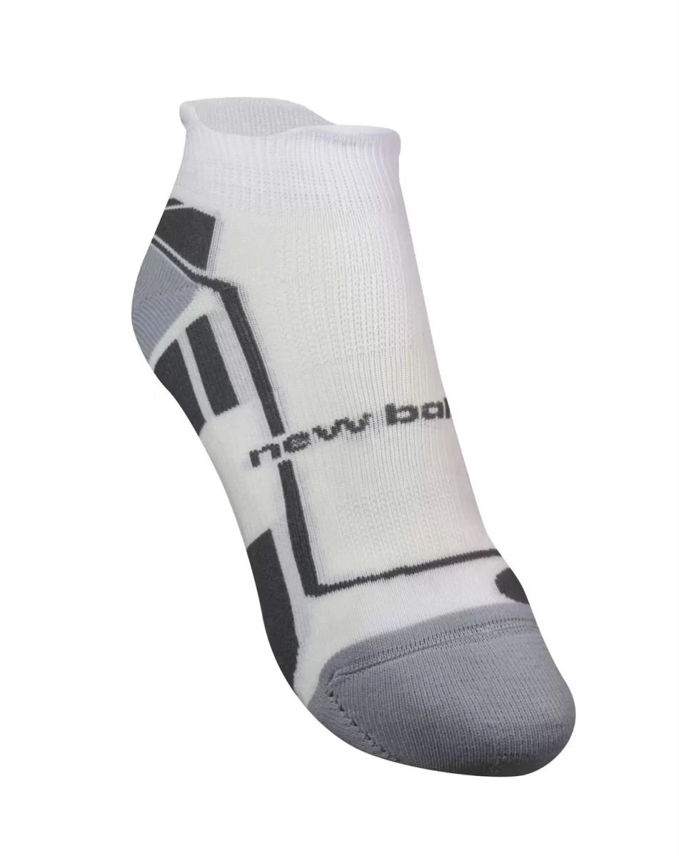 Meia New Balance Performance Elite - unissex - branco e cinza