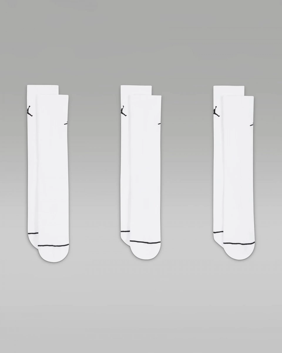 Meia Nike J Everyday Cush - unissex - branco e preto