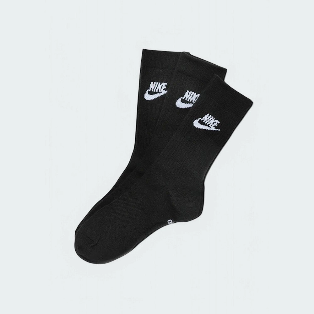 Meia Nike Sportswear Everyday (3 Pares) - unissex - preto e branco