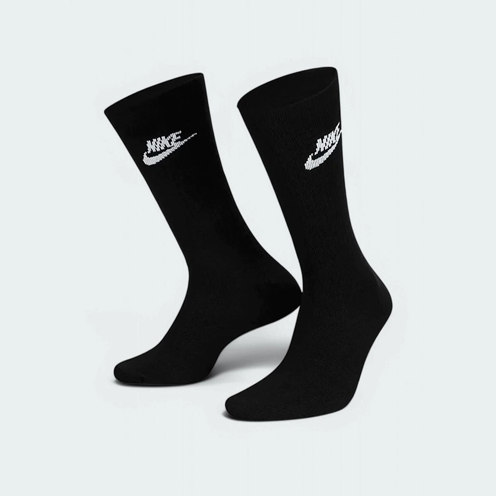 Meia Nike Sportswear Everyday (3 Pares) - unissex - preto e branco