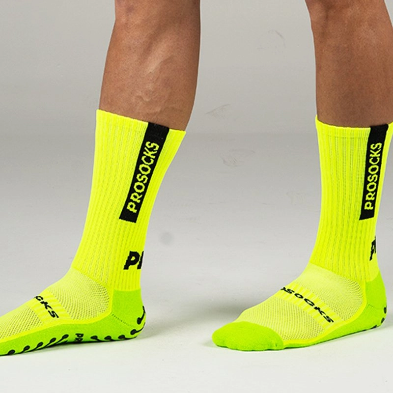 Meia Prosocks Ultragrip - masculino - verde fluorescente