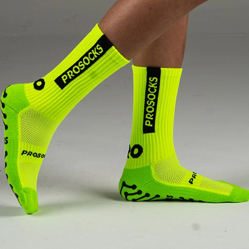 Meia Prosocks Ultragrip - masculino - verde fluorescente