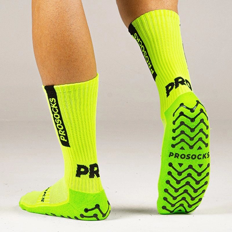 Meia Prosocks Ultragrip - masculino - verde fluorescente