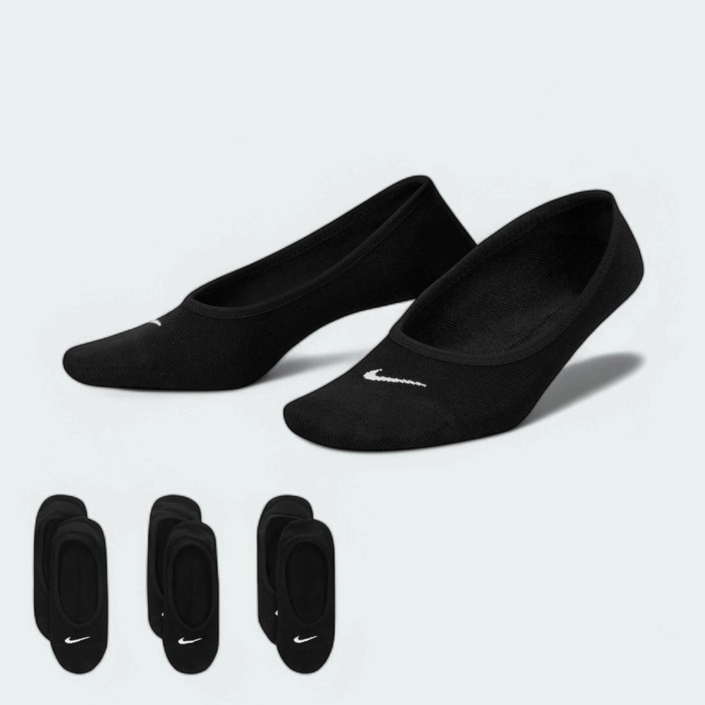 Meias Nike Everyday Lightweight - unissex - preto