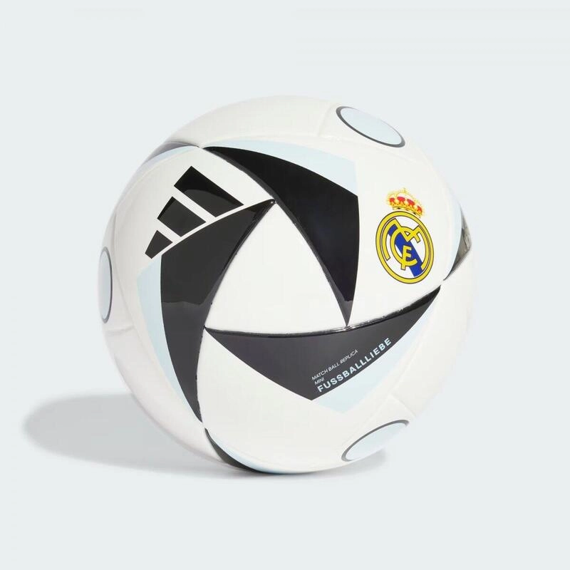 Mini Bola Adidas Real Madrid - unissex - branco e preto