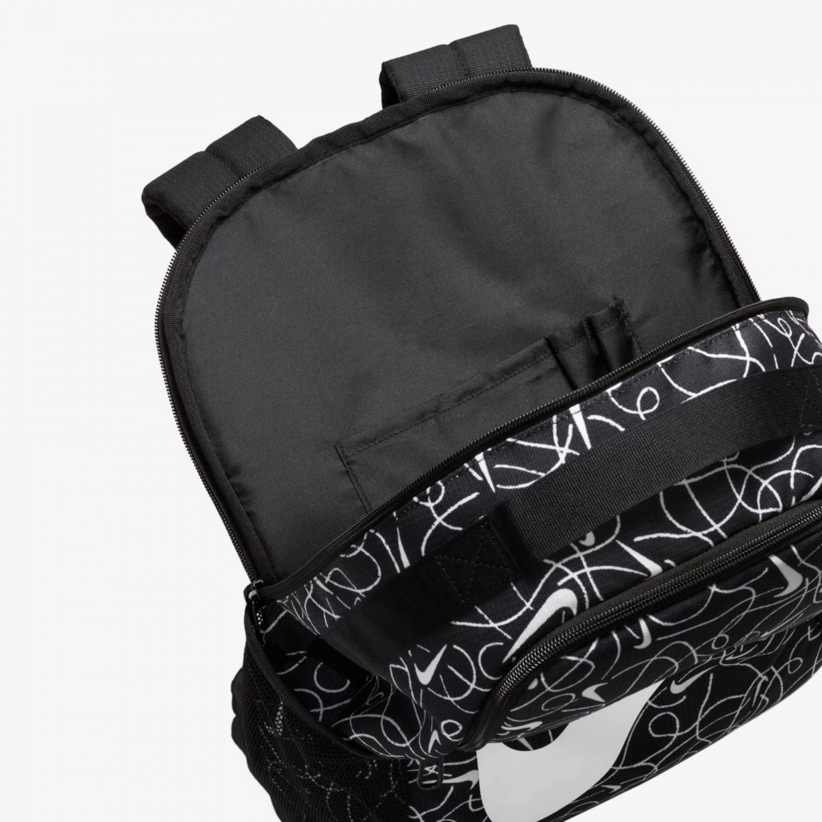 Mochila Nike Brasilia Infantil 19L - unissex - preto e branco