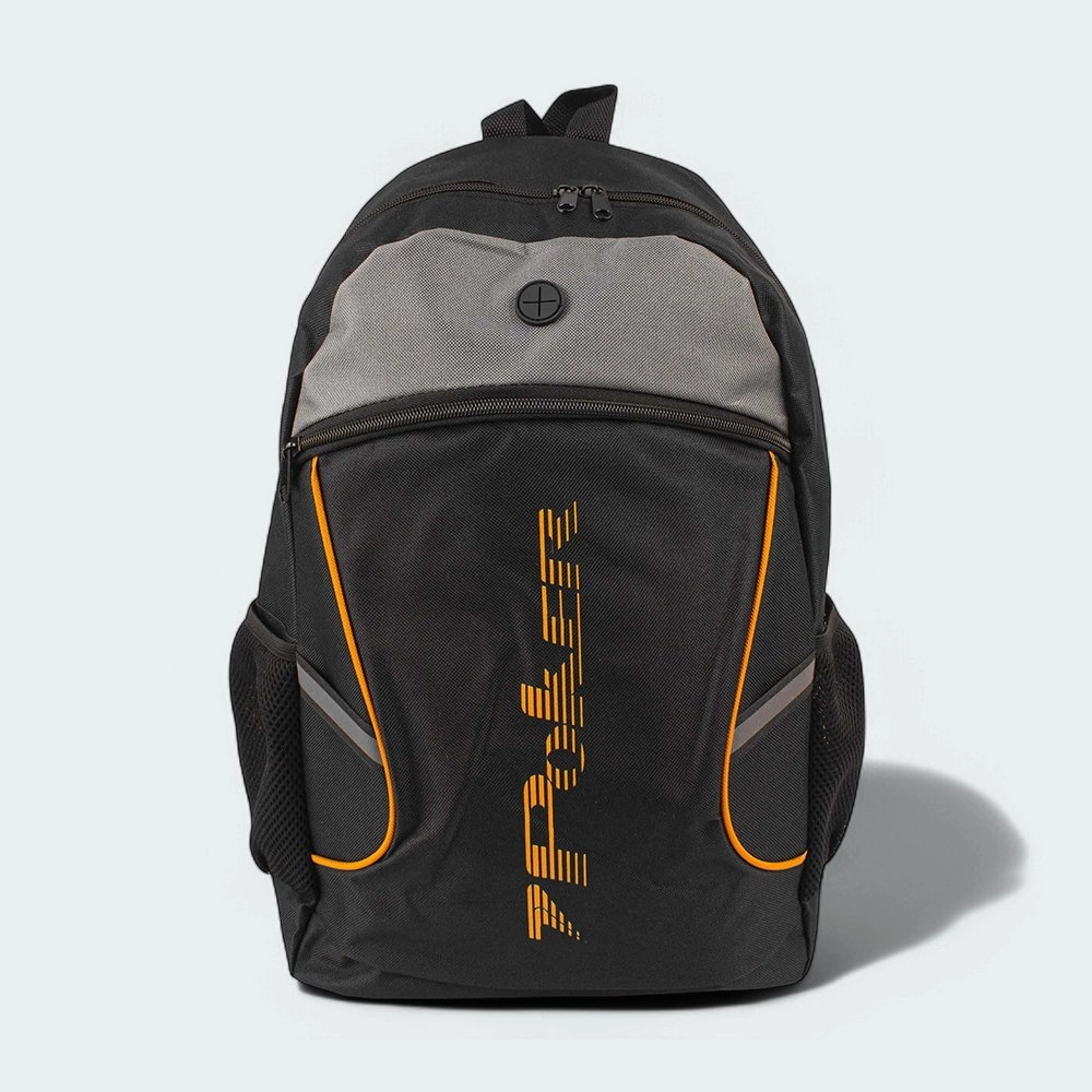 Mochila Poker Dakar Ii - unissex - preto e laranja