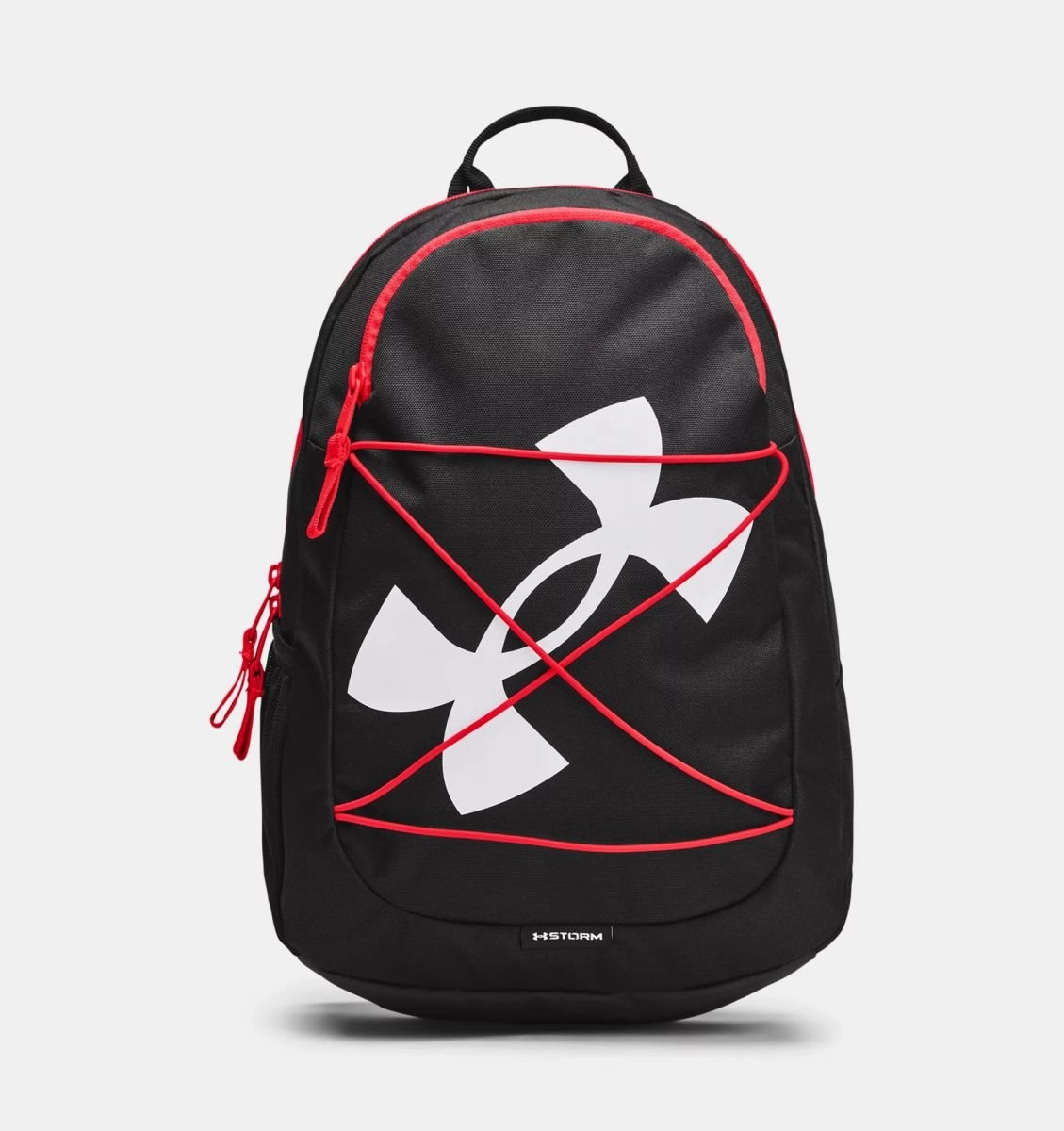 Mochila Under Armour Hustle Play 14L - unissex - preto e vermelho