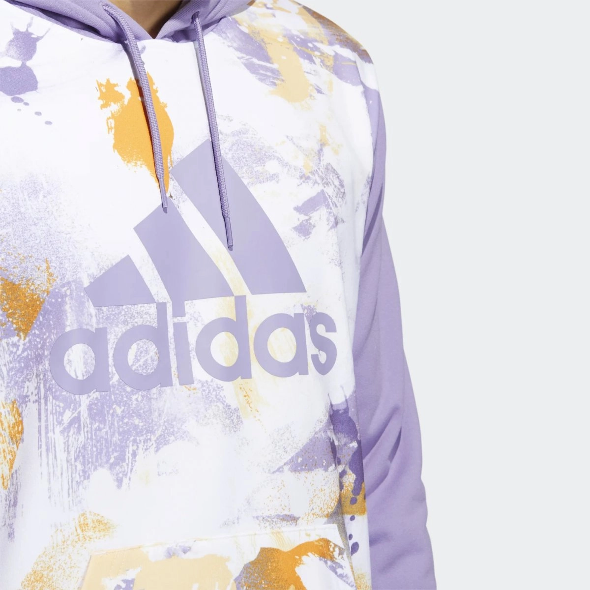 Moletom Adidas Tie Dye - masculino - branco e roxo