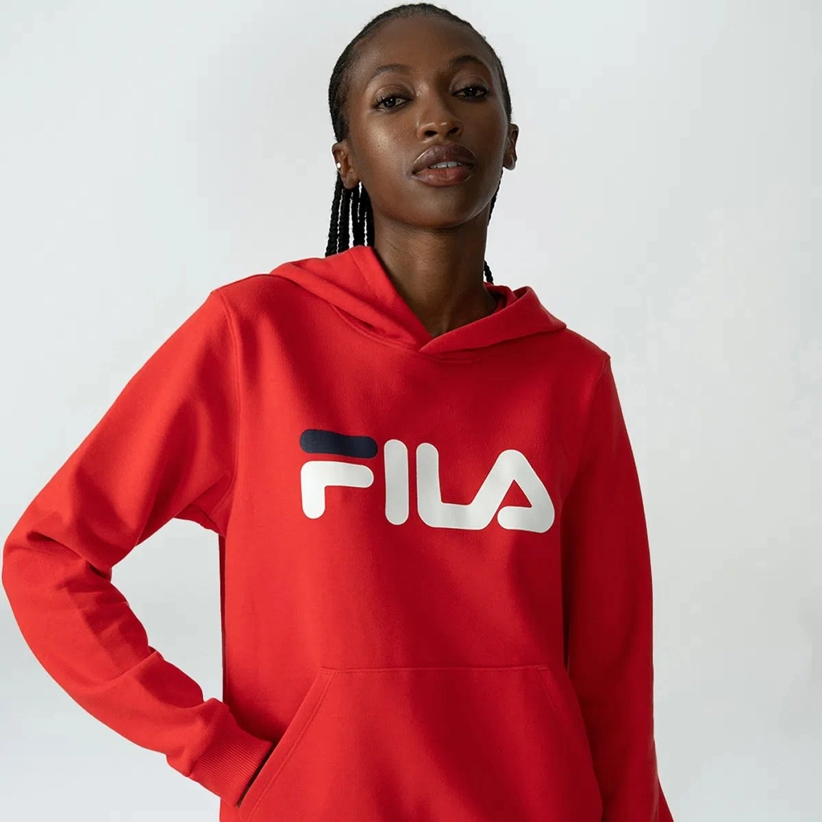 Moletom Fila Comfort Letter Ii - feminino - vermelho