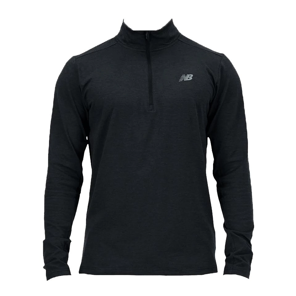 Moletom New Balance 1/2 Ziper Sport Essentials - masculino - preto