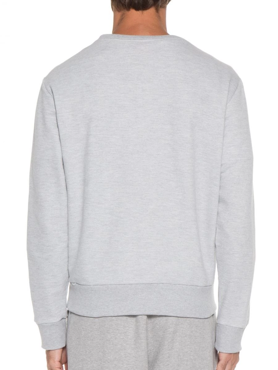 Moletom New Balance Essentials Basic - masculino - cinza e branco