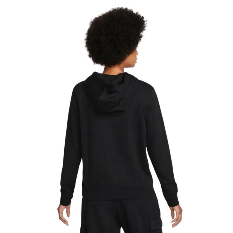 Moletom Nike Nsw Club Flc Std Po Hdy - feminino - preto e branco