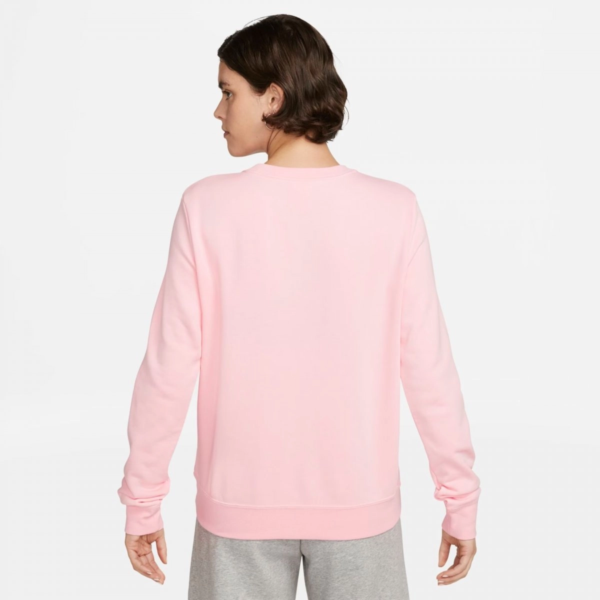 Moletom Nike Sportswear Club Fleece - feminino - rosa e branco