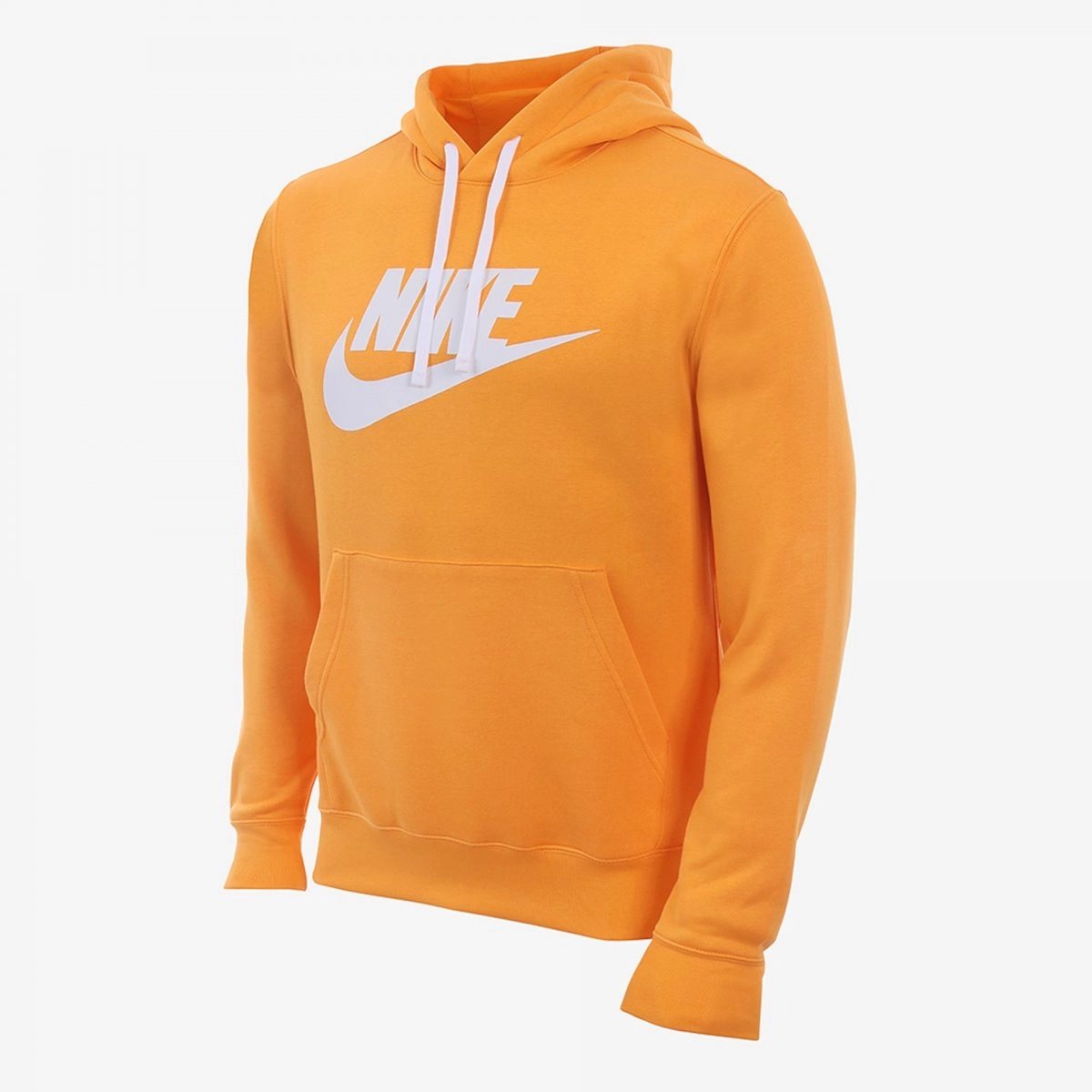 Moletom Nike Sportswear Club Fleece - masculino - laranja e branco