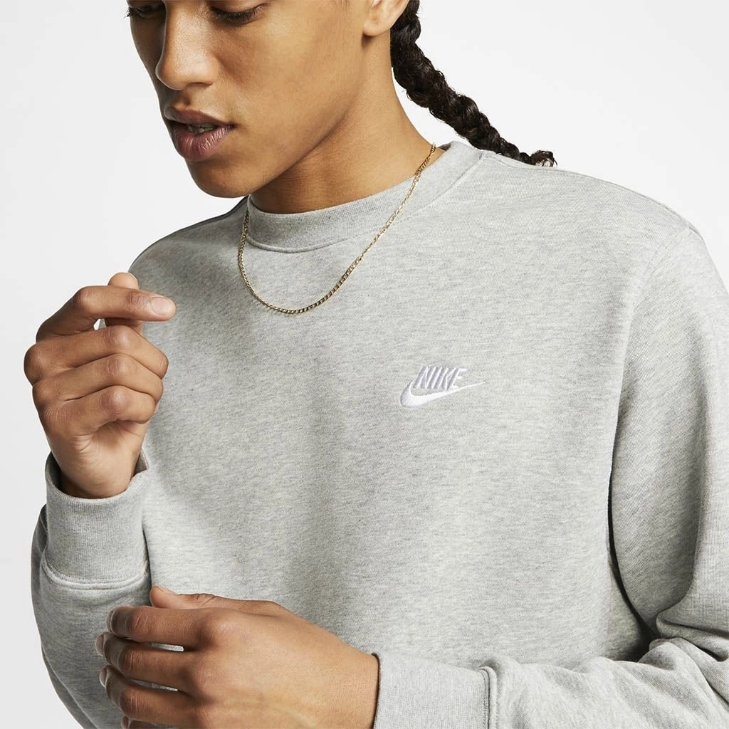 Moletom Nike Sportwear Club - masculino - cinza mescla