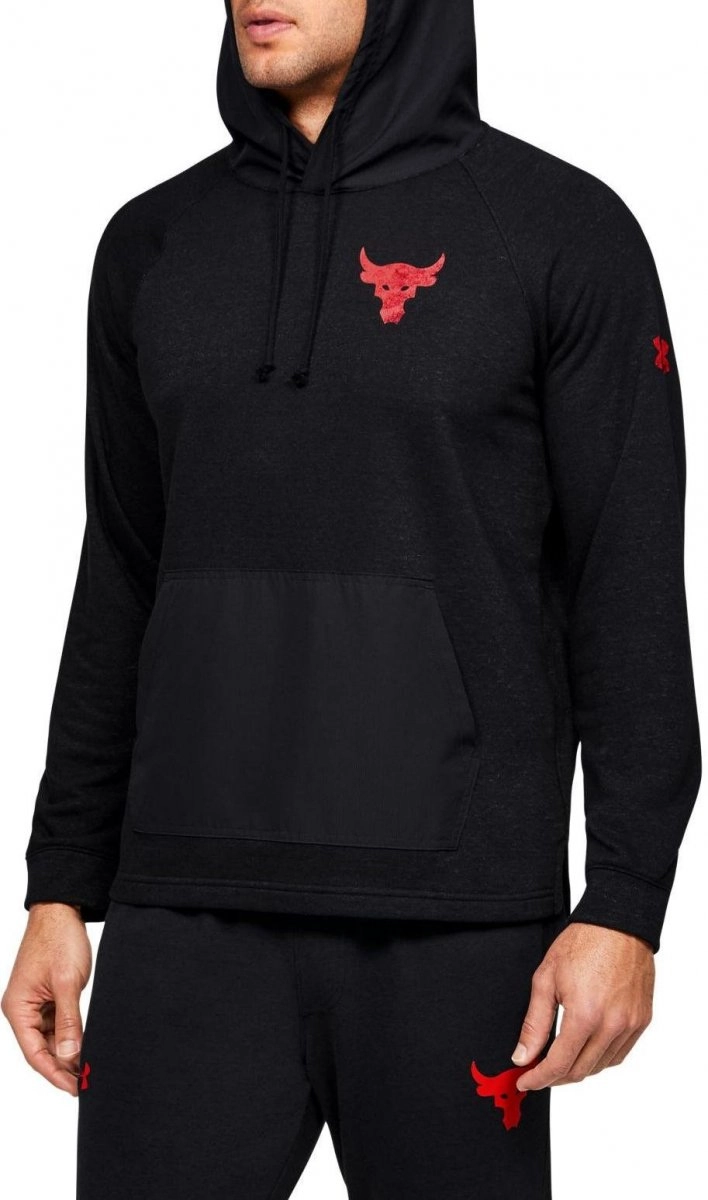 Moletom Under Armour Project Rock - masculino - preto e vermelho