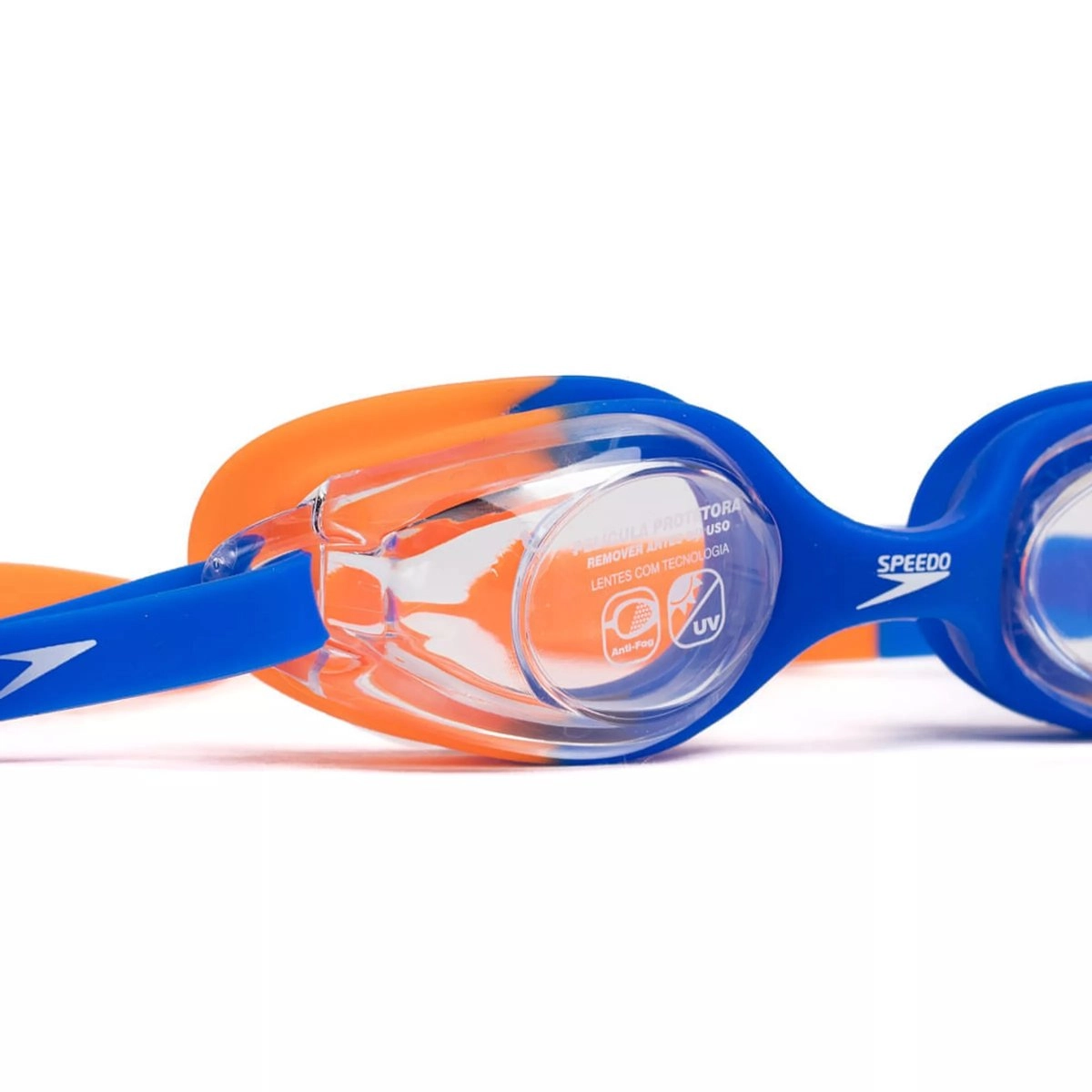 Oculos Speedo Junior Olympic infantil - unissex - laranja e azul
