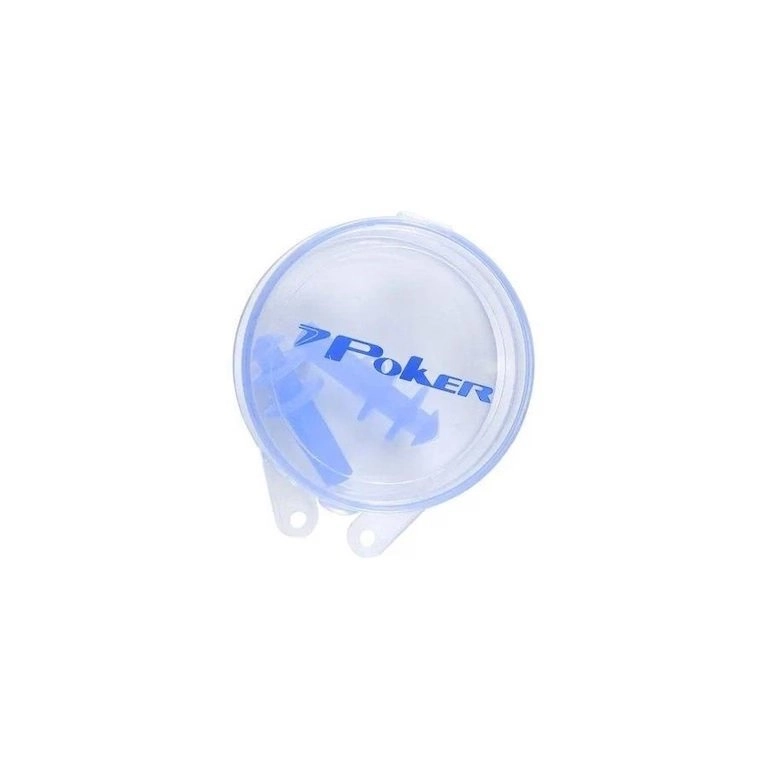Protetor De Ouvido Poker Silicone - unissex - azul