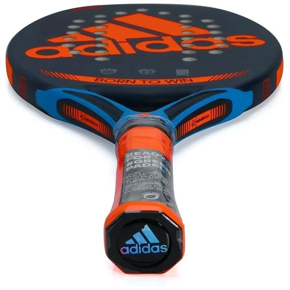 Raquete Adidas Adipower Team H31 - unissex - preto e laranja