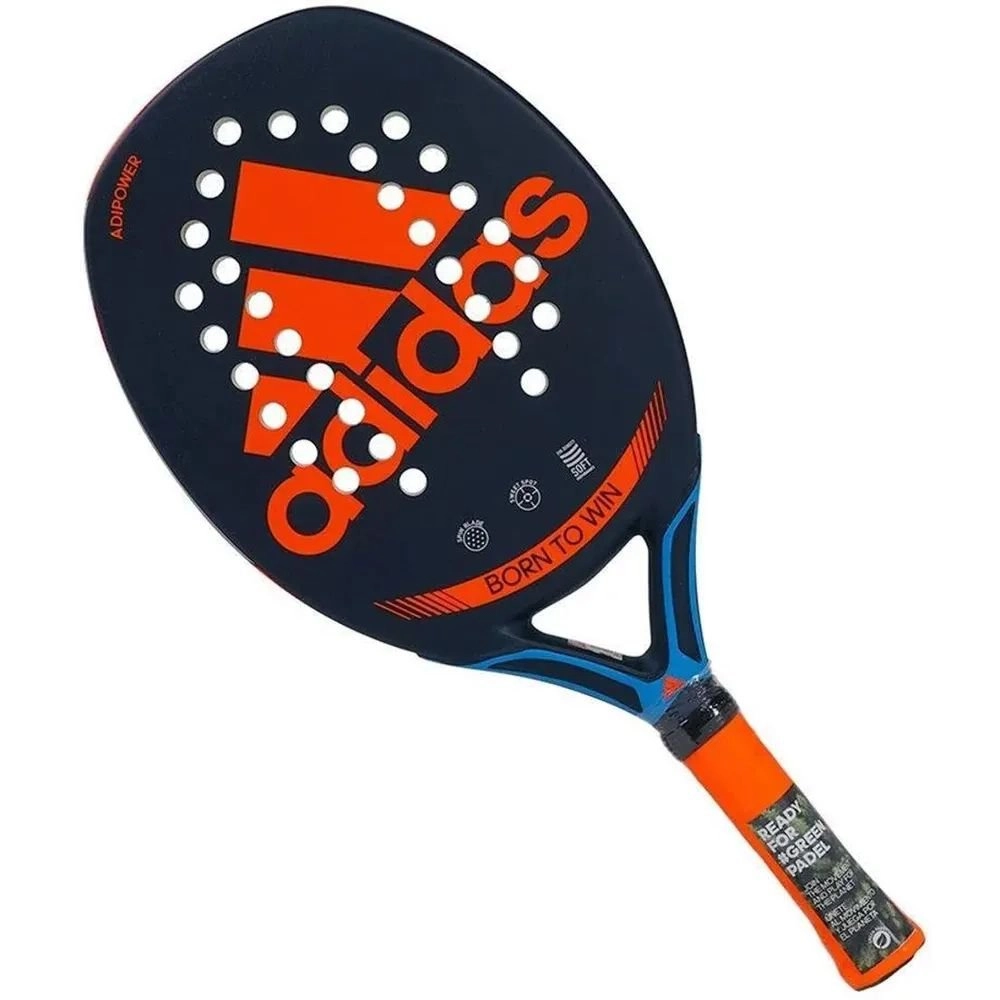 Raquete Adidas Adipower Team H31 - unissex - preto e laranja