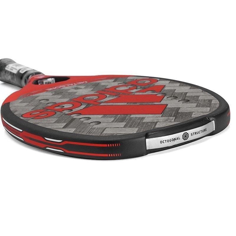 Raquete Adidas Metalbone H14 - unissex - vermelho e cinza