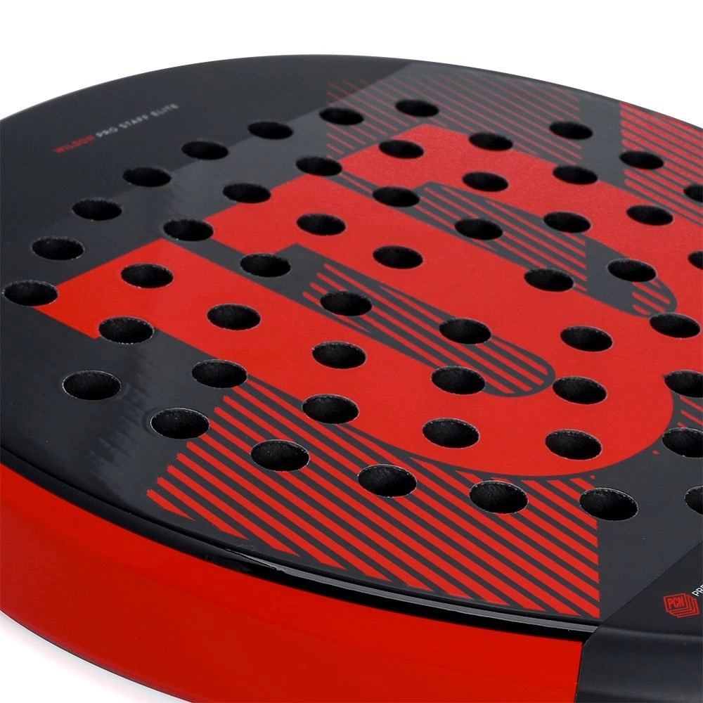 Raquete Paddle Wilson Pro Staff Elite - unissex - preto e vermelho