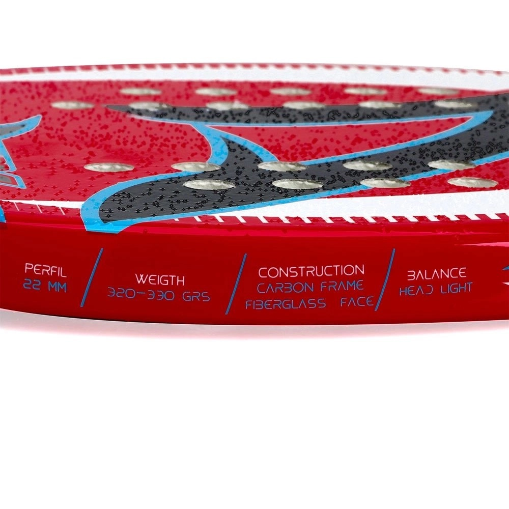Raquete Shark On Court - unissex - vermelho e branco