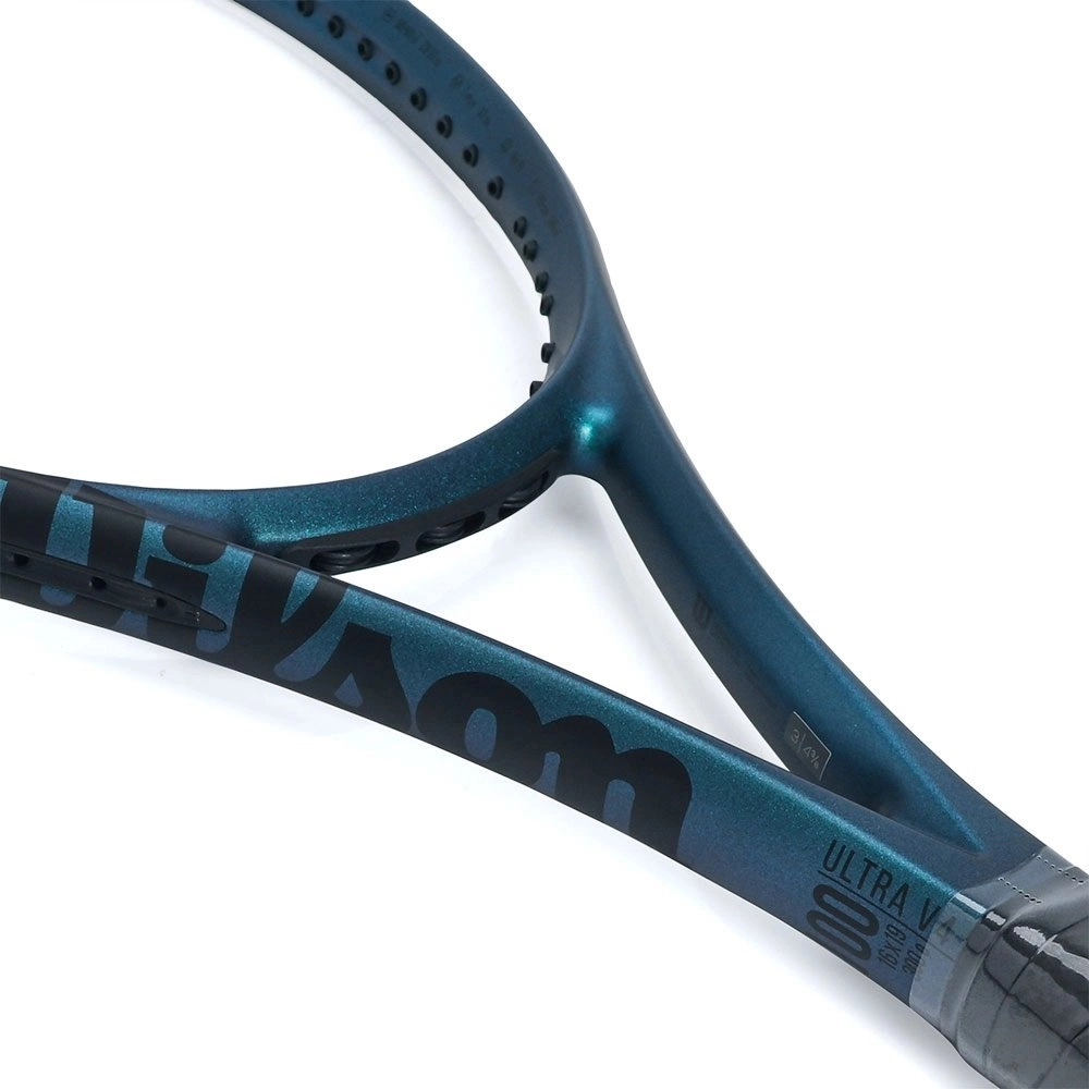 Raquete Wilson Ultra 100 V4.0 Sem Cordas - unissex - azul e preto