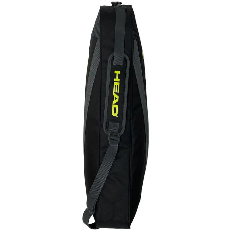 Raqueteira Head Base X3 - unissex - preto e verde