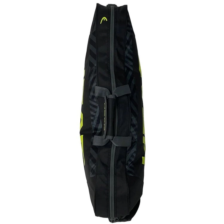 Raqueteira Head Base X3 - unissex - preto e verde