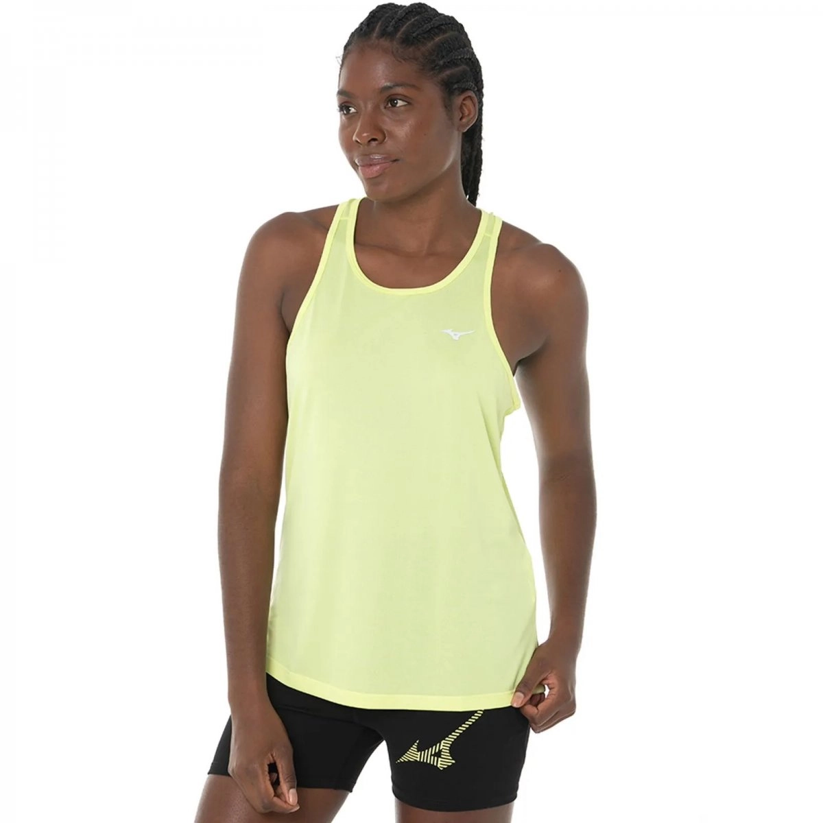 Regata Mizuno Nirvana - feminino - verde limao