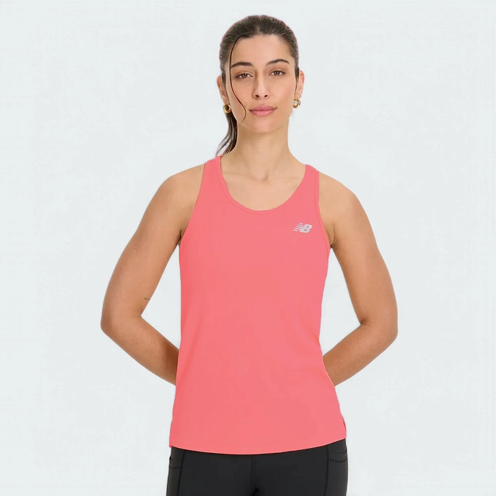 Regata New Balance Sport Essentials - feminino - rosa neon