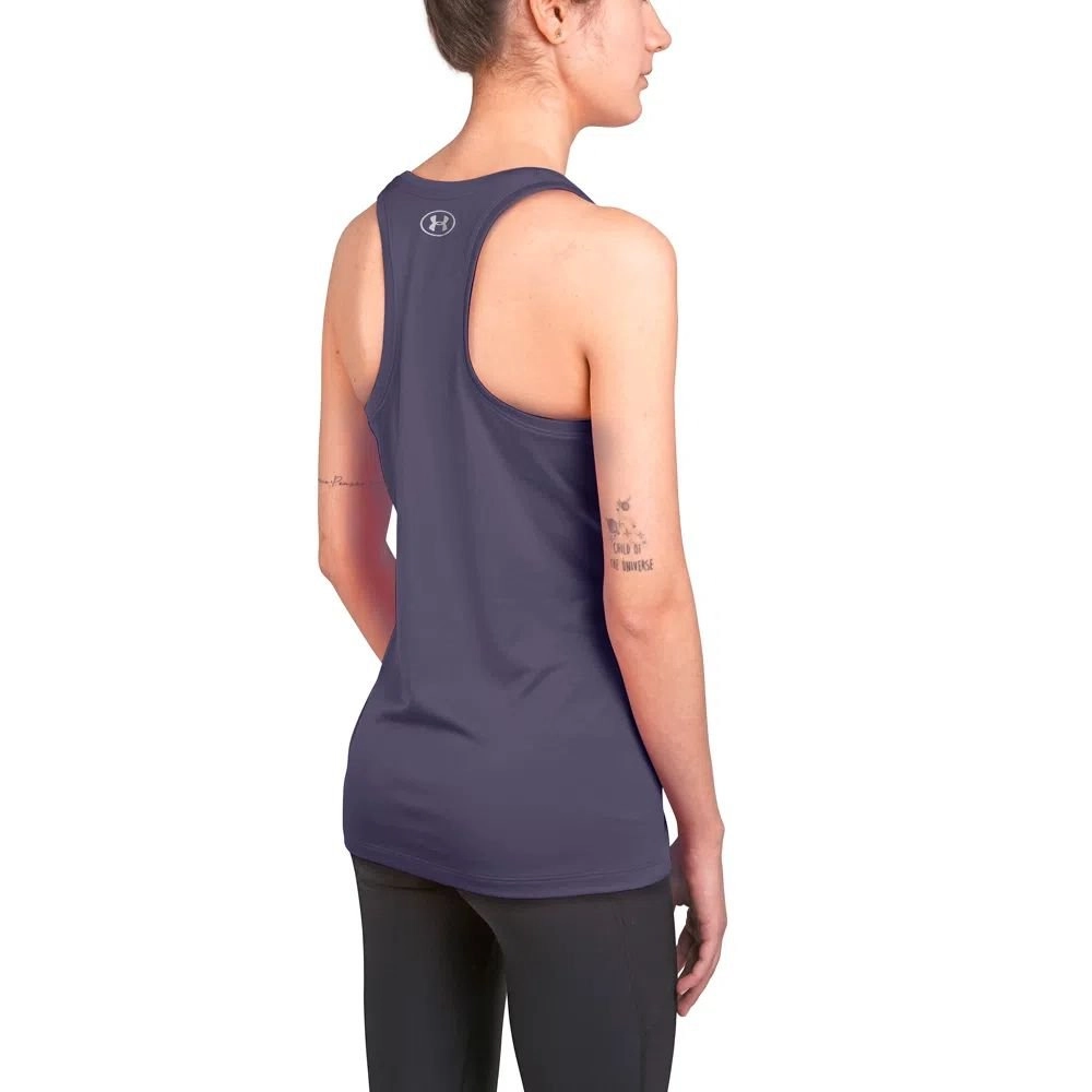 Regata Under Armour Tech Tank - feminino - azul marinho